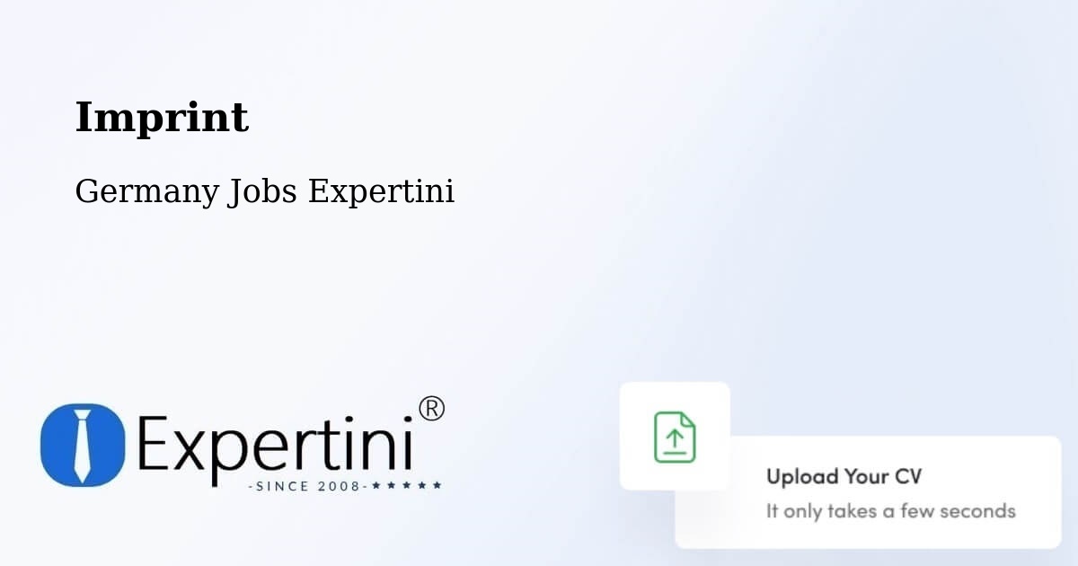 Imprint – Düsseldorf - Germany Jobs Expertini